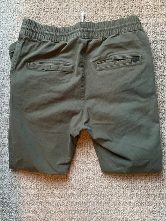 H&M Olive Green Ruched Drawstring Joggers - Picture 7 of 9